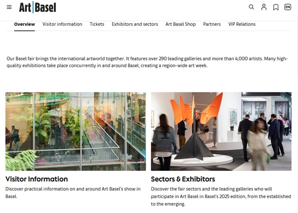 Art Basel 2025, Basel SWITZERLAND -  June 19 > 22, 2025 @ArtBasel