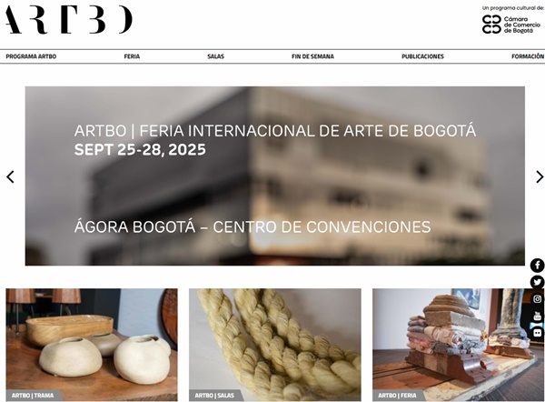 36 galleries at ARTBO INTERNATIONAL ART FAIR OF BOGOTA, COLOMBIA 2025 - 25 > 28 September, 2025 @feriaARTBO