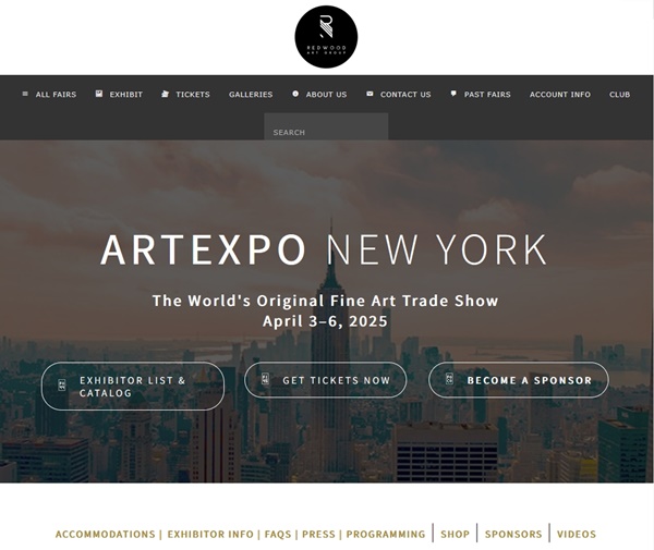 122 galleries at ARTEXPO 2025 New York, U.S.A. - April 3 > 6 2025 @artexponewyork
