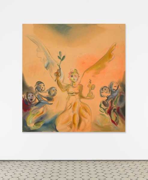 Sophie von Hellermann, Peace, 2024, Acrylic paint on canvas,
200 x 190 cm | 78 3/4 x 74 3/4 in 
