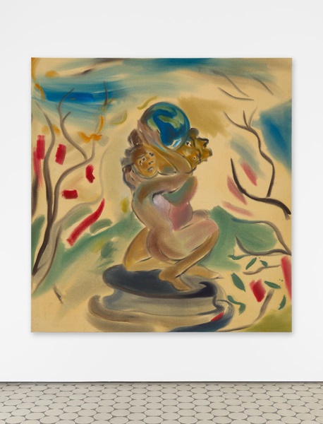 Sophie von Hellermann, Protection, 2024, Acrylic paint on canvas,
200 x 190 cm | 78 3/4 x 74 3/4 in