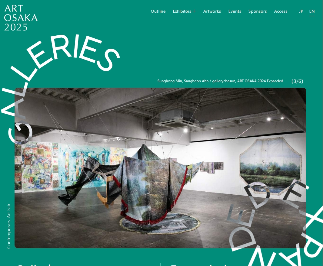 45 galleries at ART OSAKA 2025 Japan - June 5 > 9, 2025 @ART_OSAKA