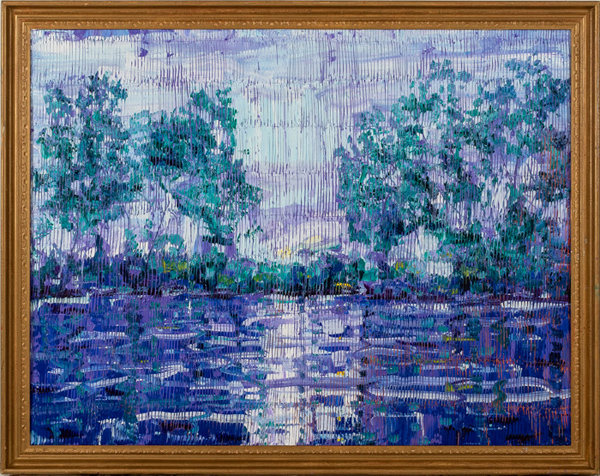 click to enlarge- double click to reduce Hunt Slonem, Bayou Lafouche (CSR1146), 2020
Huile sur bois
Oil on Wood
34' x 44'
