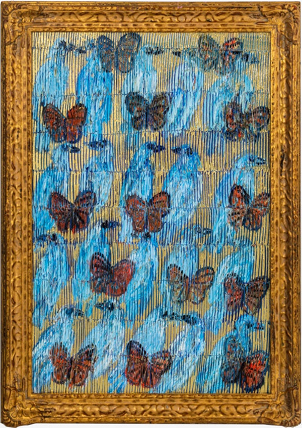 click to enlarge- double click to reduce Hunt Slonem, Blue Peace Plan (CSR1978), 2020
Huile sur bois
Oil on Wood
36' x 24'