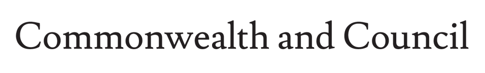 COMMONWEALTH AND COUNCIL