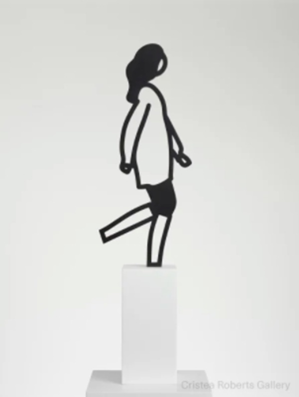 Julian Opie
Running People: Sonia., 2020
Anodised aluminium figure on Corian base
57.0 x 9.0 x 18.6 cm
Edition of 20
