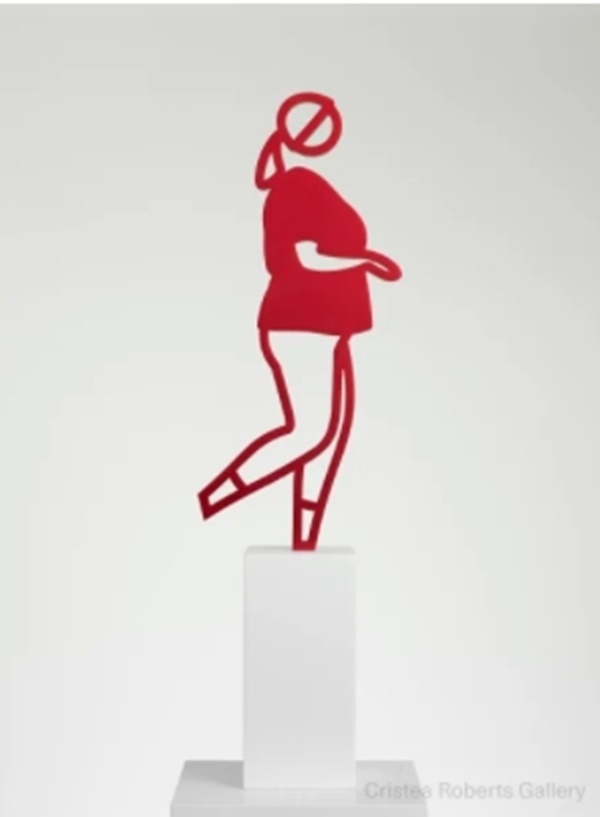 Julian Opie
Running People: Sonia., 2020
Anodised aluminium figure on Corian base
57.0 x 9.0 x 18.6 cm
Edition of 20