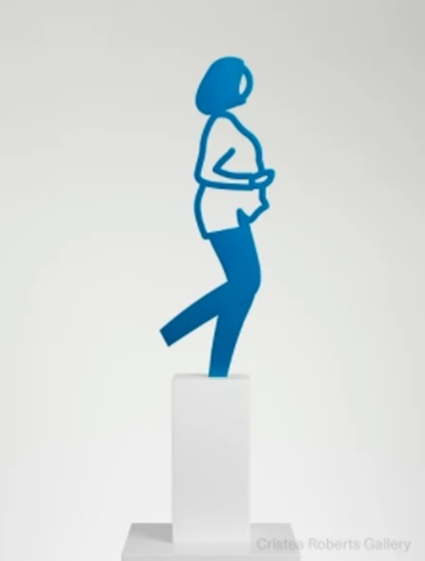 Julian Opie
Running People: Sonia., 2020
Anodised aluminium figure on Corian base
57.0 x 9.0 x 18.6 cm
Edition of 20