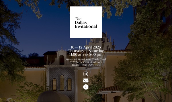 17 galleries at DALLAS INVITATIONAL 2025 Dallas TX, U.S.A. - April 10 > 12 2025 @dallasinvitational