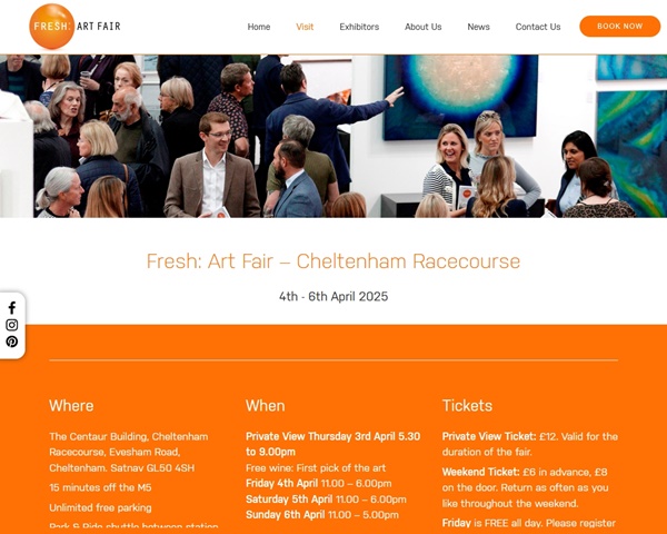42 galleries at FRESH ART FAIR - 2025 Cheltenham , UNITED KINGDOM - 4th - 6th April 2025 @FreshArtFair