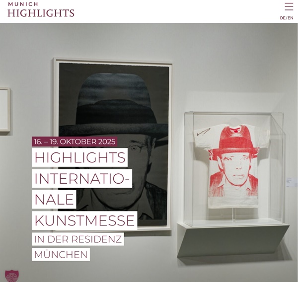 54 galleries at HIGHLIGHTS Internationale Kunstmesse 2025, München GERMANY - 16 > 19 October, 2025 @highlights_fair