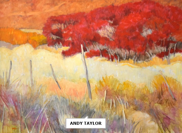 click to enlarge- double click to reduce ANDY TAYLOR
Red Wilt
Oil on Linen
33 x 45 inches