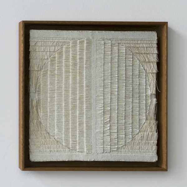 click to enlarge- double click to reduce Sophie Rowley, The Circle, 2020.
Cotton.
28 H x 28 W cm (framed)
£1,700 inc. VAT