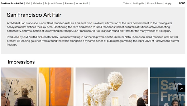 88 galleries at San Francisco Art Fair 2025 , U.S.A. - April 17 > 20, 2025 @artmrkt