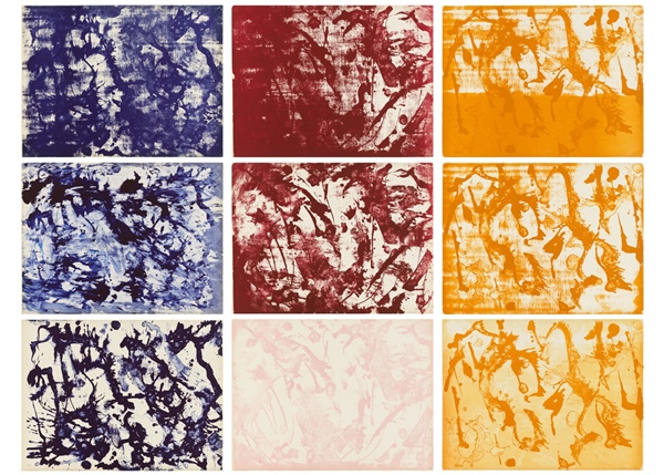 Long Lines for Lee Krasner

1970

Medium: Complete set of nine lithographs

Sheet Size: 23 1/4 x 31 5/8, each

Printer: Mourlot Graphics, New York

Publisher: Marlborough Graphics Gallery, New York

Edition Size: XV + proofs

Each sheet signed and numbered in pencil, lower margin

Catalogue reference: Landau 533

