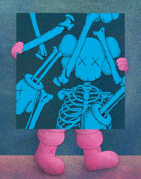 KAWS, THE ARCHITECT, 2024, acrylic on canvas, 82 x 65 inches (208.3 x 165.1 cm). © KAWS. 