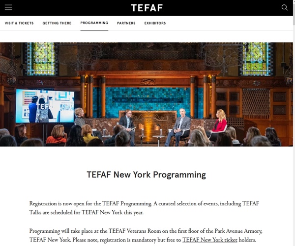 Tefaf New York Spring 2025, USA - May 9 > 13, 2025 @TEFAF