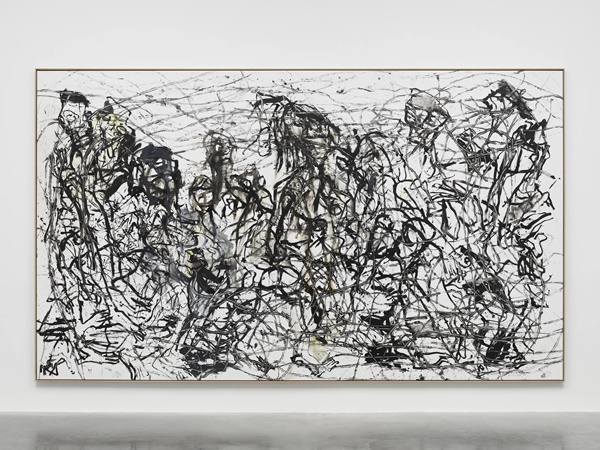 

Georg Baselitz

Jenseits Peddigrohrsofa in Wellenform Artauds Schlafzimmer (Beyond the Rattan Sofa in Wave Form, 2023
