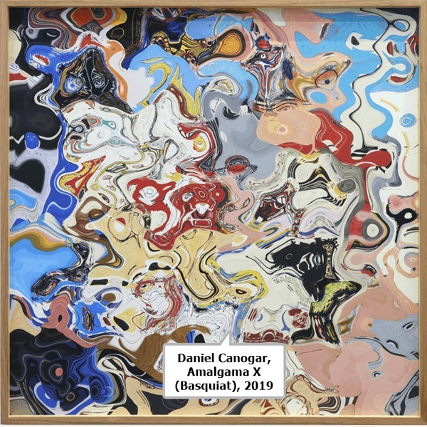 Daniel Canogar, Amalgama X (Basquiat), 2019 