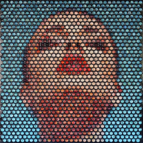 Nemo Jantzen
New Blue, 2022
Mixed Media and Resin Domes
58 x 58.5
