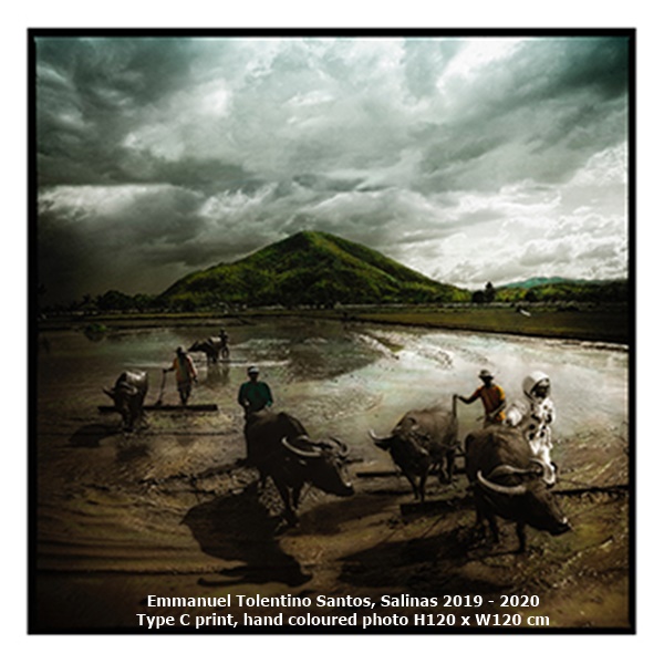 Emmanuel Tolentino Santos, Salinas 2019 - 2020
Type C print, hand coloured photo H120 x W120 cm