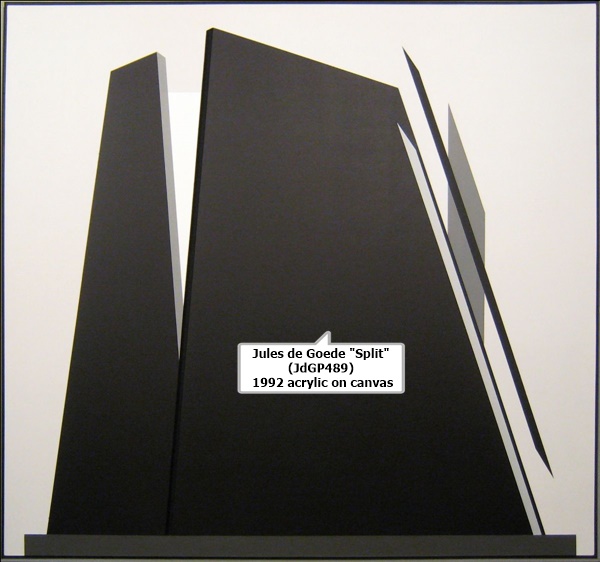 Jules de Goede, Split (JdGP489) 1992 acrylic on canvas