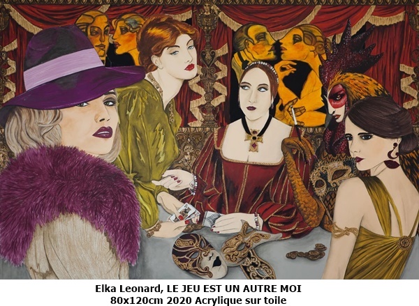 Elka Leonard, LE JEU EST UN AUTRE MOI
80x120cm
2020
Acrylique sur toile