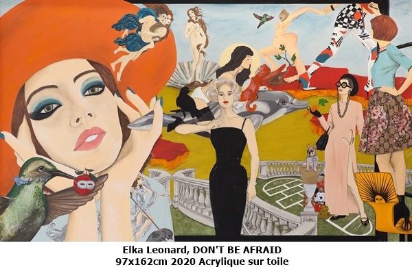 Elka Leonard, DON'T BE AFRAID
97x162cm
2020
Acrylique sur toile
