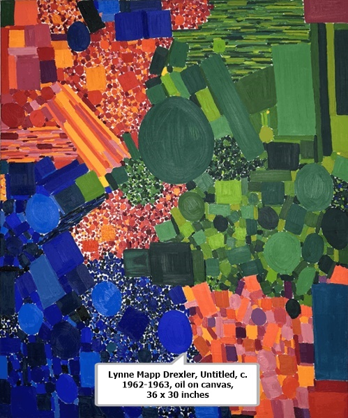 Lynne Mapp Drexler, Untitled, c. 1962-1963, oil on canvas, 36 x 30 inches