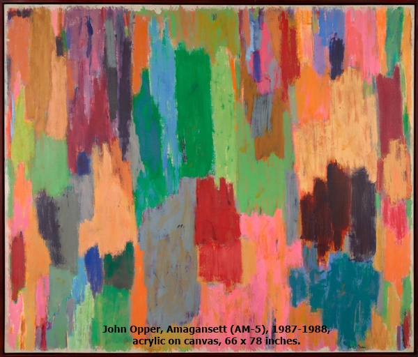 John Opper, Amagansett (AM-5), 1987-1988, acrylic on canvas, 66 x 78 inches.
