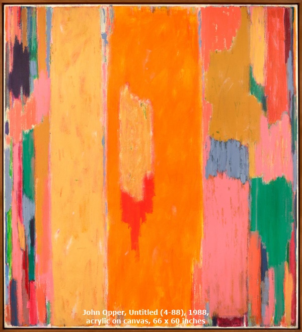 John Opper, Untitled (4-88), 1988, acrylic on canvas, 66 x 60 inches.