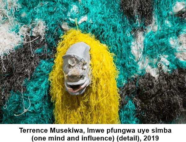 Terrence Musekiwa, Imwe pfungwa uye simba 
(one mind and influence) (detail), 2019