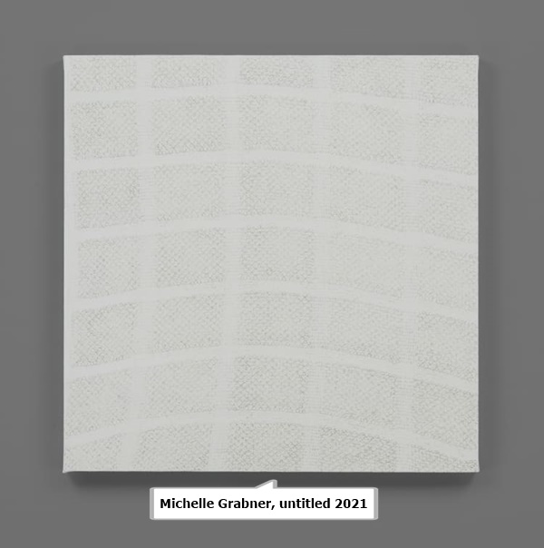 Michelle Grabner, UNTITLED, 2021
Oil and enamel on linen on panel
13 1/4 x 10 1/4 in
33.7 x 26 cm
