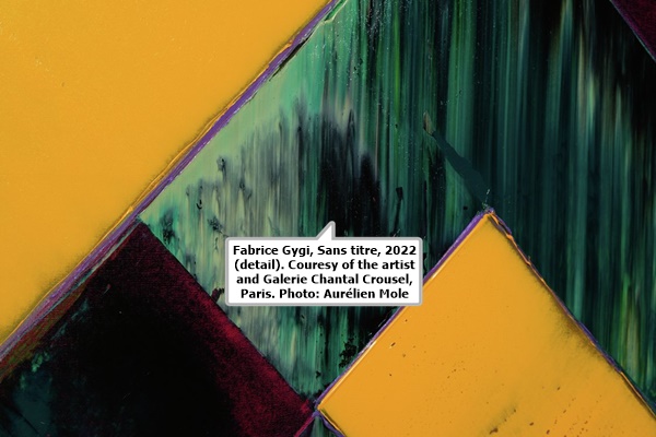 Fabrice Gygi, Sans titre, 2022 (detail). Couresy of the artist and Galerie Chantal Crousel, Paris. Photo: Aurélien Mole. 
