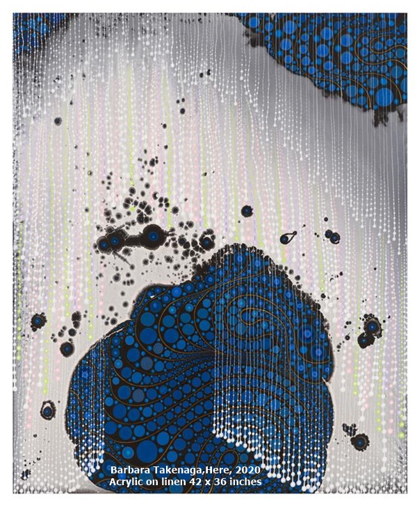Barbara Takenaga,Here, 2020
Acrylic on linen
42 x 36 inches 