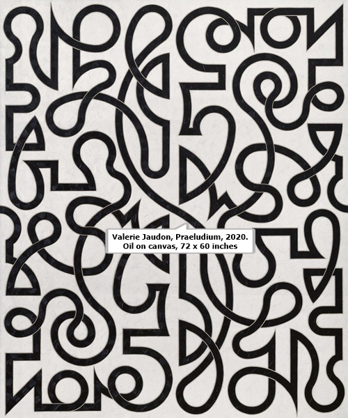 Valerie Jaudon, Praeludium, 2020. Oil on canvas, 72 x 60 inches.