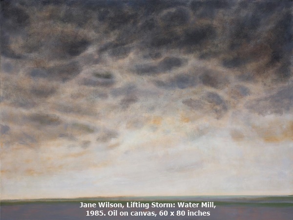 Jane Wilson, Lifting Storm: Water Mill, 1985. Oil on canvas, 60 x 80 inches 