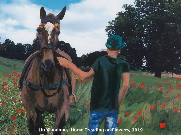 Liu Xiaodong, ⻢踏鲜花 Horse Treading on Flowers, 2019