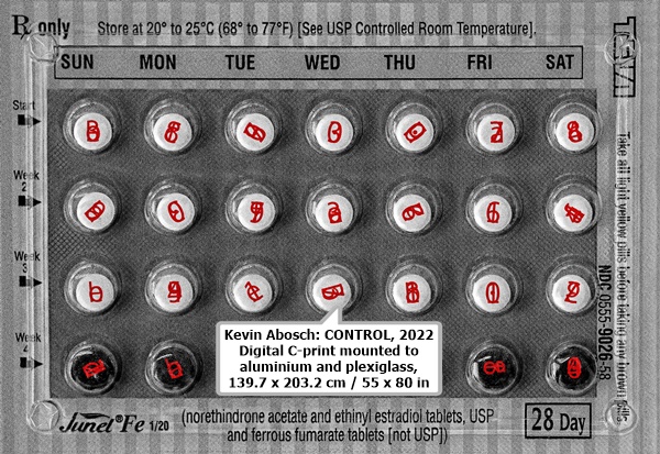 Kevin Abosch: CONTROL, 2022
Digital C-print mounted to aluminium and plexiglass, 139.7 x 203.2 cm / 55 x 80 in