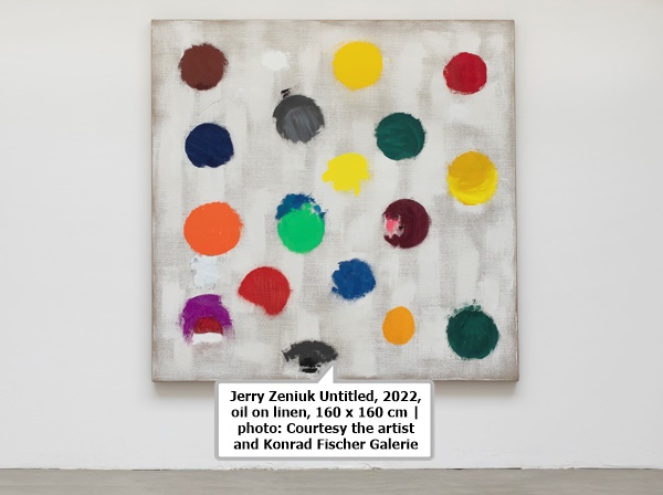 Jerry Zeniuk Untitled, 2022, oil on linen, 160 x 160 cm | photo: Courtesy the artist and Konrad Fischer Galerie