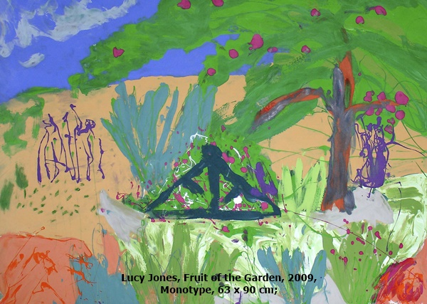 Lucy Jones, Fruit of the Garden, 2009, Monotype, 63 x 90 cm