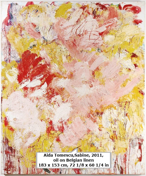 Aida Tomescu,Sabine, 2011, oil on Belgian linen
183 x 153 cm, 72 1/8 x 60 1/4 in 
