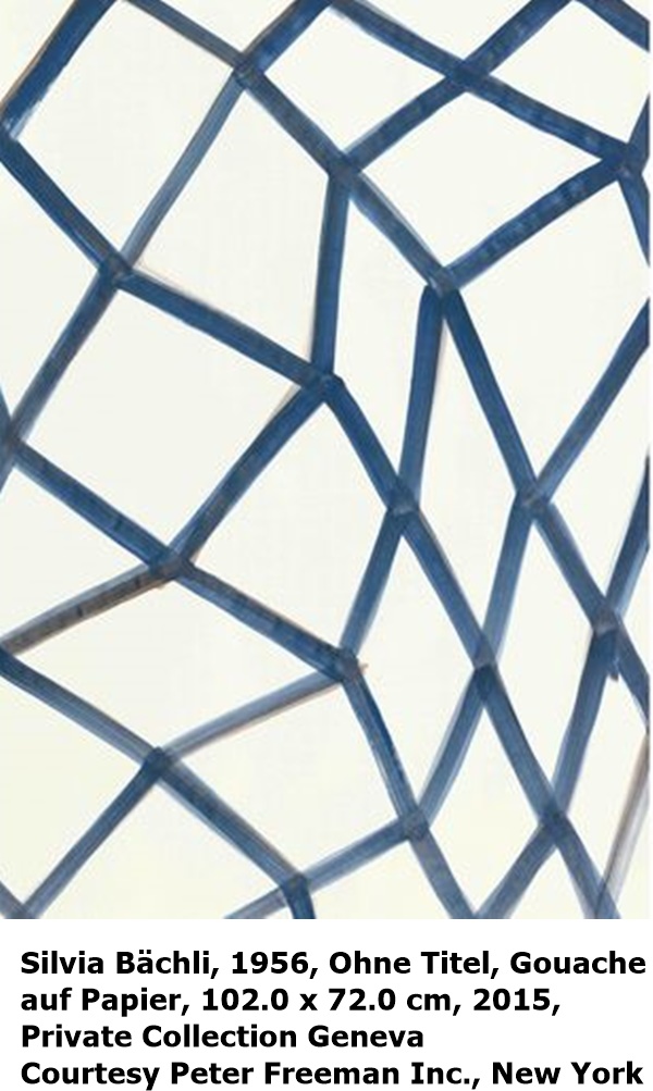 Silvia Bächli, 1956, Ohne Titel, Gouache
auf Papier, 102.0 x 72.0 cm, 2015, 
Private Collection Geneva 
Courtesy Peter Freeman Inc., New York