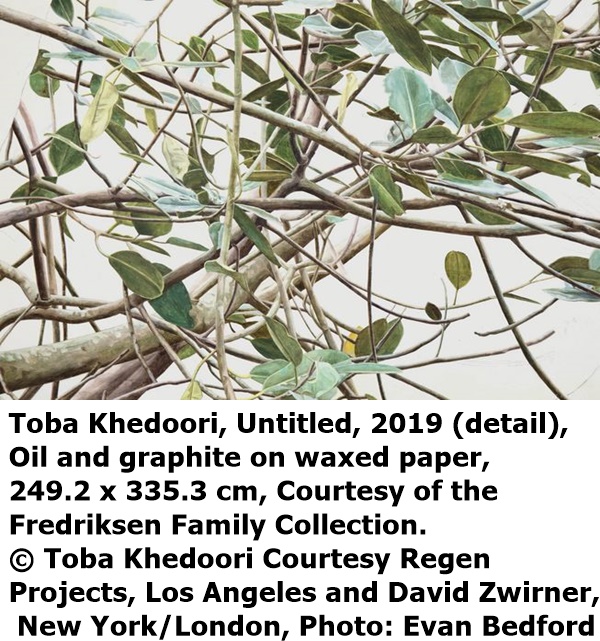 Toba Khedoori, Untitled, 2019 (detail), Oil and graphite on waxed paper, 249.2 x 335.3 cm, Courtesy of the Fredriksen Family Collection. © Toba Khedoori Courtesy Regen Projects, Los Angeles and David Zwirner, New York/London, Photo: Evan Bedford