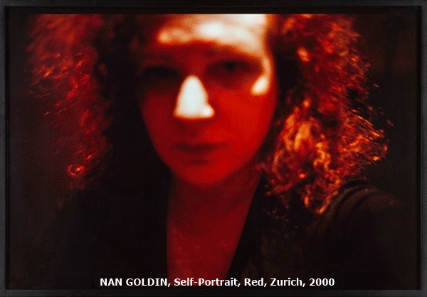 NAN GOLDIN, Self-Portrait, Red, Zurich, 2000