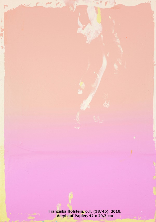 Franziska Holstein, o.T. (38/45), 2018, Acryl auf Papier, 42 x 29,7 cm