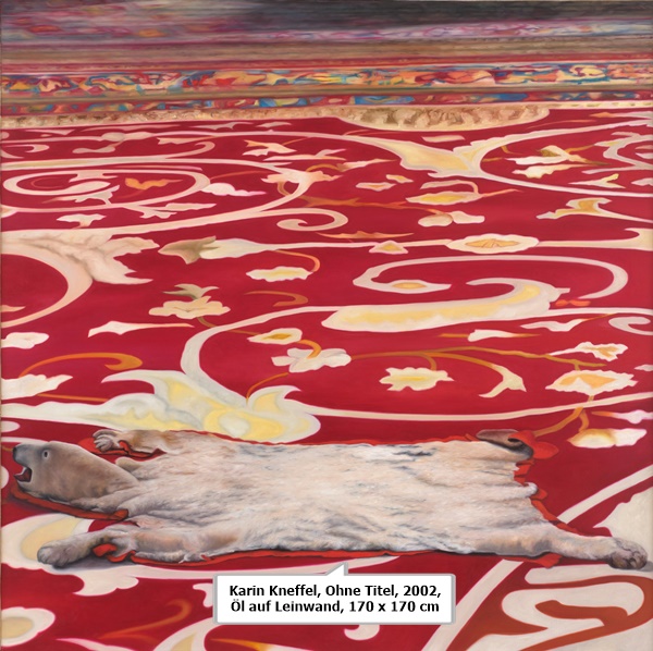 Karin Kneffel, Ohne Titel, 2002, Öl auf Leinwand, 170 x 170 cm