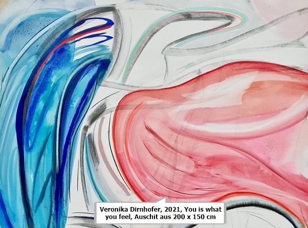 Veronika Dirnhofer, 2021, You is what you feel, Auschit aus 200 x 150 cm
