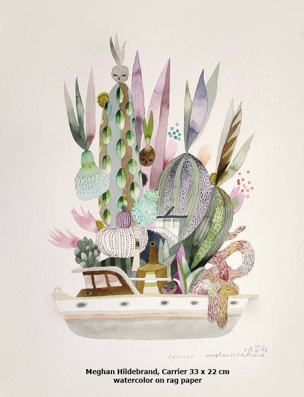 Meghan Hildebrand, Carrier 33 x 22 cm
watercolor on rag paper