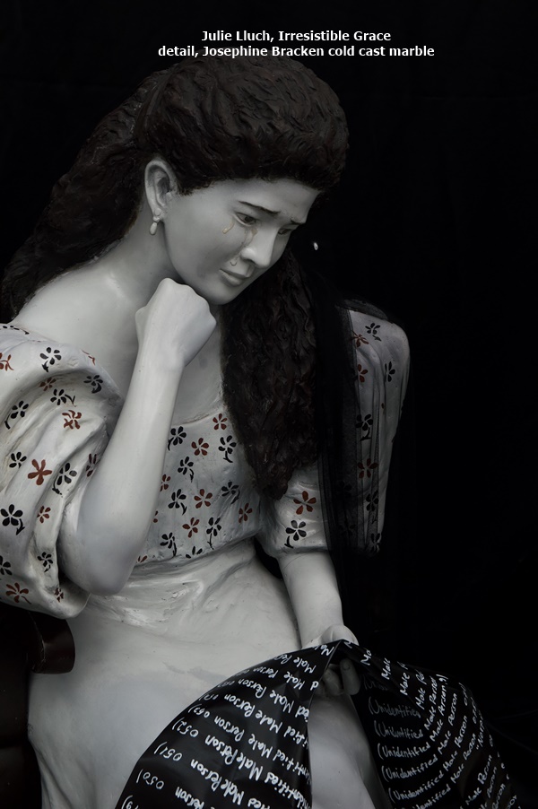 Julie Lluch, Irresistible Grace 
detail, Josephine Bracken cold cast marble